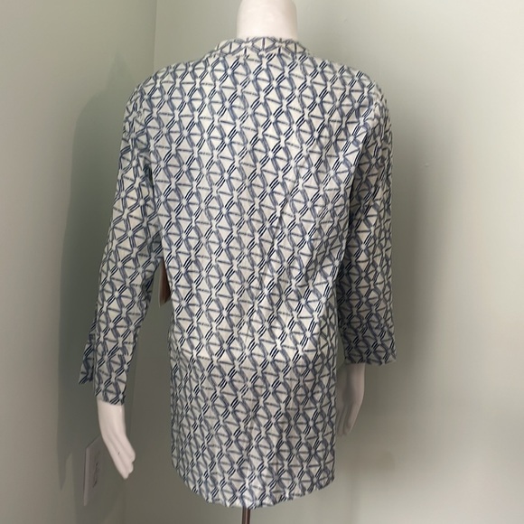 BluTHREADS boutique cotton pin-tuck button front tunic NEW - Picture 4 of 5